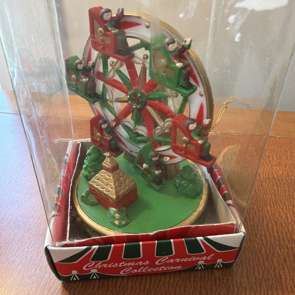 Vtg Ferris Wheel Christmas Tree‎ Ornament The Bradford Novelty Company 1995 NIB